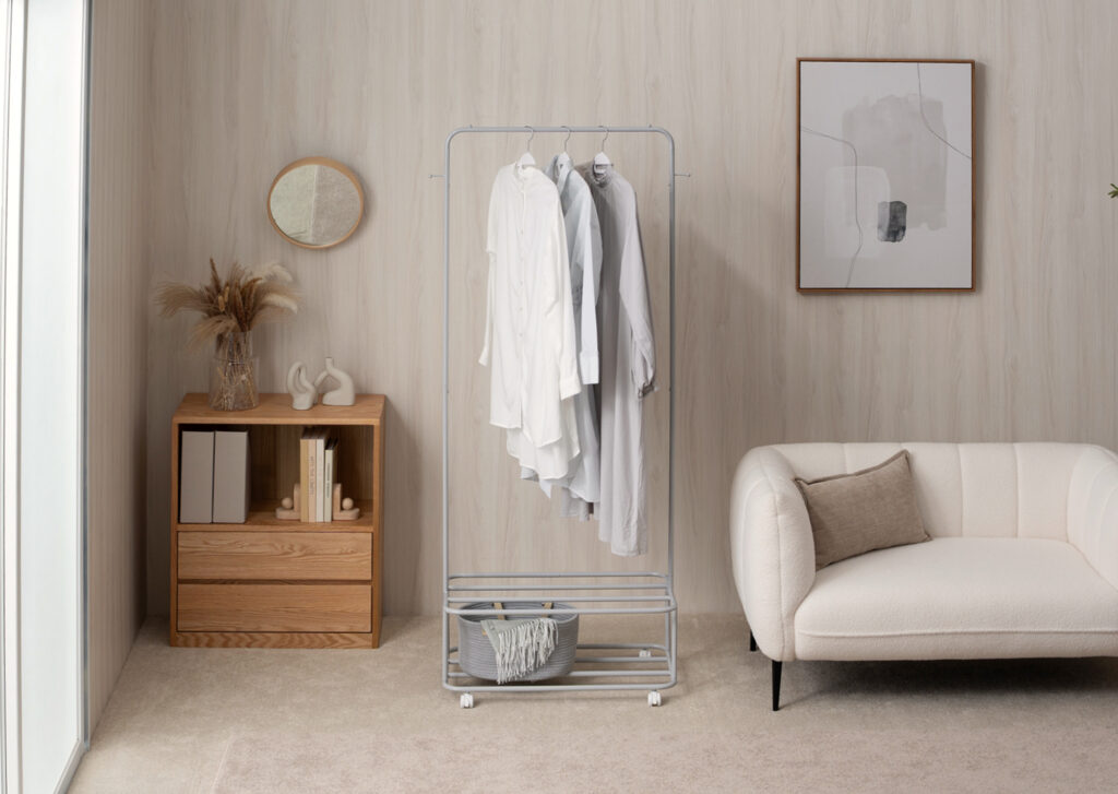 棚付きハンガーラック 4YMH-02