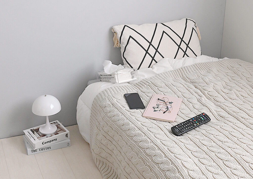 寝る前に物の位置が決まらない