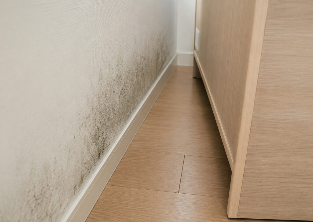 壁際の家具裏