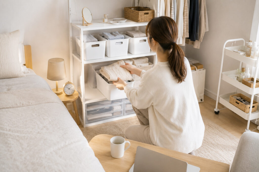 使う場所の近くに収納する