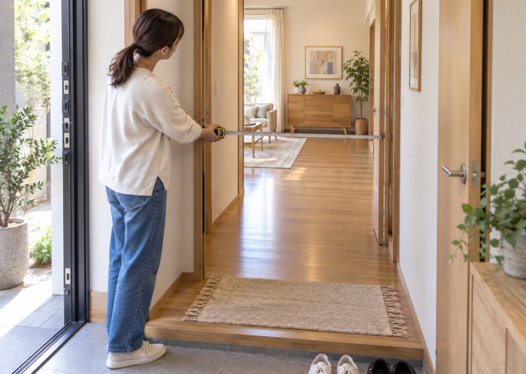 設置場所への搬入経路を確認する